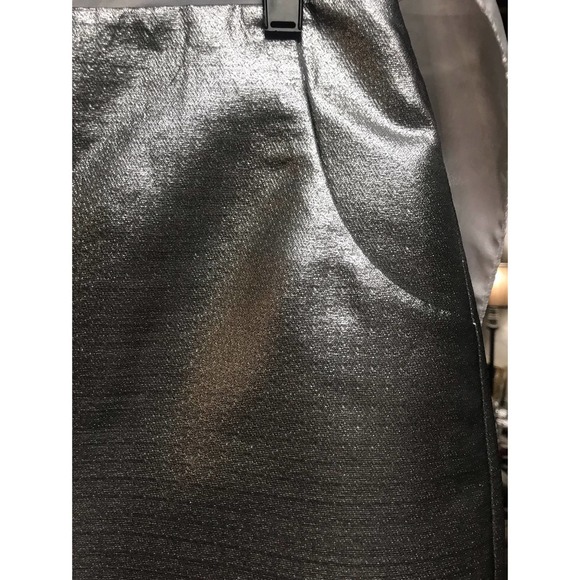 H&M Silver Metallic Skirt with Pockets Size 12 - Picture 3 of 15